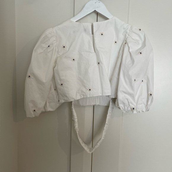 ZARA puffy sleeve crop top - Picture 4 of 4